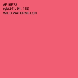 #F15E73 - Wild Watermelon Color Image