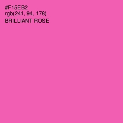 #F15EB2 - Brilliant Rose Color Image