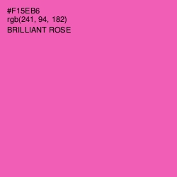 #F15EB6 - Brilliant Rose Color Image