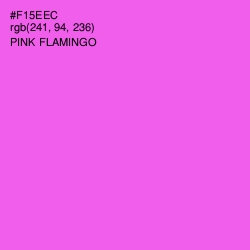 #F15EEC - Pink Flamingo Color Image