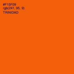 #F15F09 - Trinidad Color Image