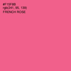 #F15F8B - French Rose Color Image