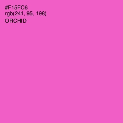 #F15FC6 - Orchid Color Image