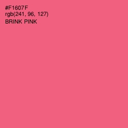 #F1607F - Brink Pink Color Image