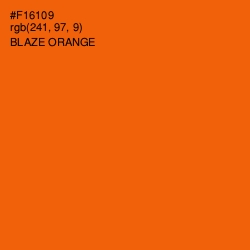 #F16109 - Blaze Orange Color Image