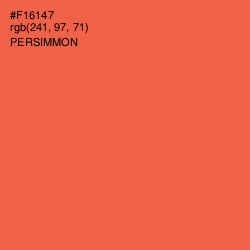 #F16147 - Persimmon Color Image