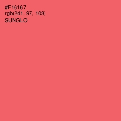 #F16167 - Sunglo Color Image