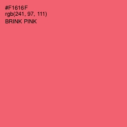 #F1616F - Brink Pink Color Image