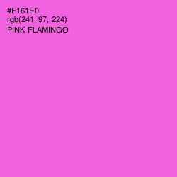 #F161E0 - Pink Flamingo Color Image