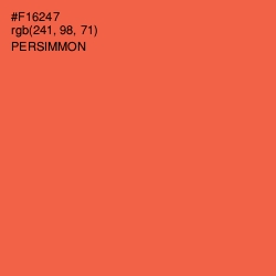 #F16247 - Persimmon Color Image