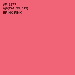 #F16377 - Brink Pink Color Image