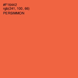 #F16442 - Persimmon Color Image