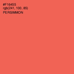 #F16455 - Persimmon Color Image