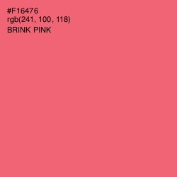 #F16476 - Brink Pink Color Image