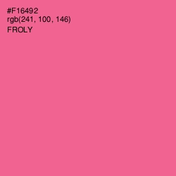 #F16492 - Froly Color Image