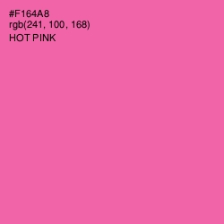 #F164A8 - Hot Pink Color Image