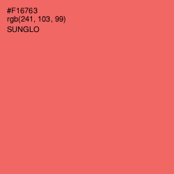 #F16763 - Sunglo Color Image