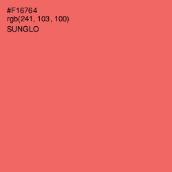 #F16764 - Sunglo Color Image