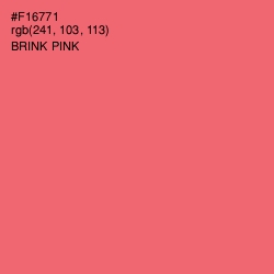 #F16771 - Brink Pink Color Image