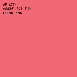 #F16774 - Brink Pink Color Image