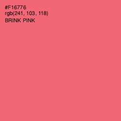 #F16776 - Brink Pink Color Image