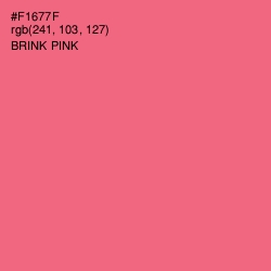 #F1677F - Brink Pink Color Image