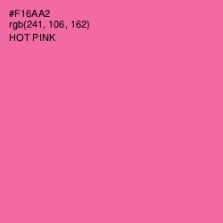 #F16AA2 - Hot Pink Color Image