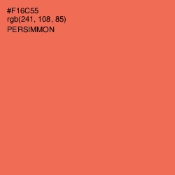 #F16C55 - Persimmon Color Image