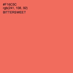 #F16C5C - Bittersweet Color Image