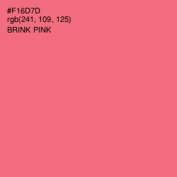 #F16D7D - Brink Pink Color Image