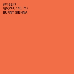 #F16E47 - Burnt Sienna Color Image
