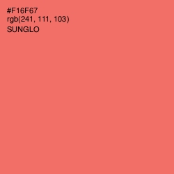 #F16F67 - Sunglo Color Image