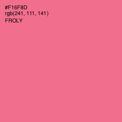 #F16F8D - Froly Color Image