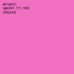 #F16FC1 - Orchid Color Image
