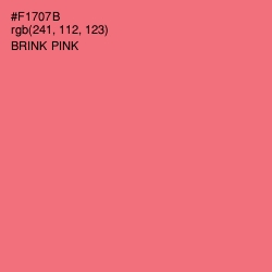 #F1707B - Brink Pink Color Image