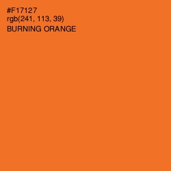 #F17127 - Burning Orange Color Image