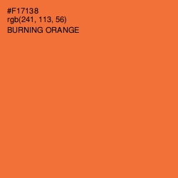 #F17138 - Burning Orange Color Image
