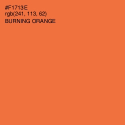 #F1713E - Burning Orange Color Image