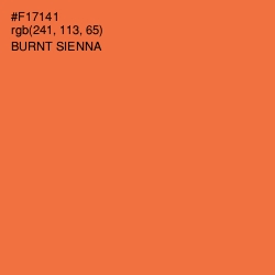 #F17141 - Burnt Sienna Color Image