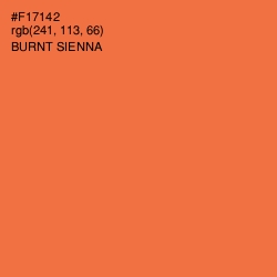 #F17142 - Burnt Sienna Color Image