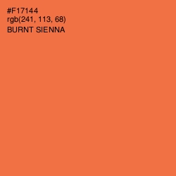 #F17144 - Burnt Sienna Color Image