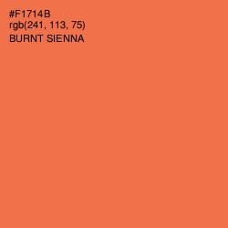 #F1714B - Burnt Sienna Color Image