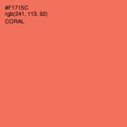 #F1715C - Coral Color Image