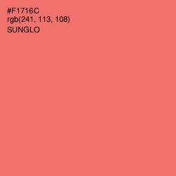 #F1716C - Sunglo Color Image