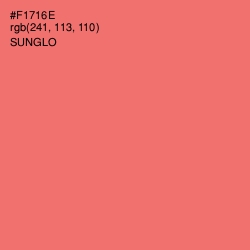 #F1716E - Sunglo Color Image