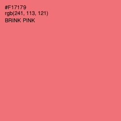 #F17179 - Brink Pink Color Image