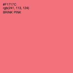 #F1717C - Brink Pink Color Image