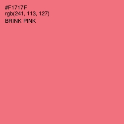 #F1717F - Brink Pink Color Image