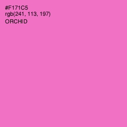 #F171C5 - Orchid Color Image