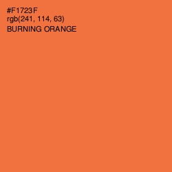 #F1723F - Burning Orange Color Image